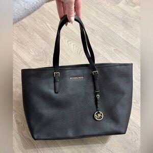 Michael Kors Black Leather Tote
